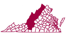 map of VA